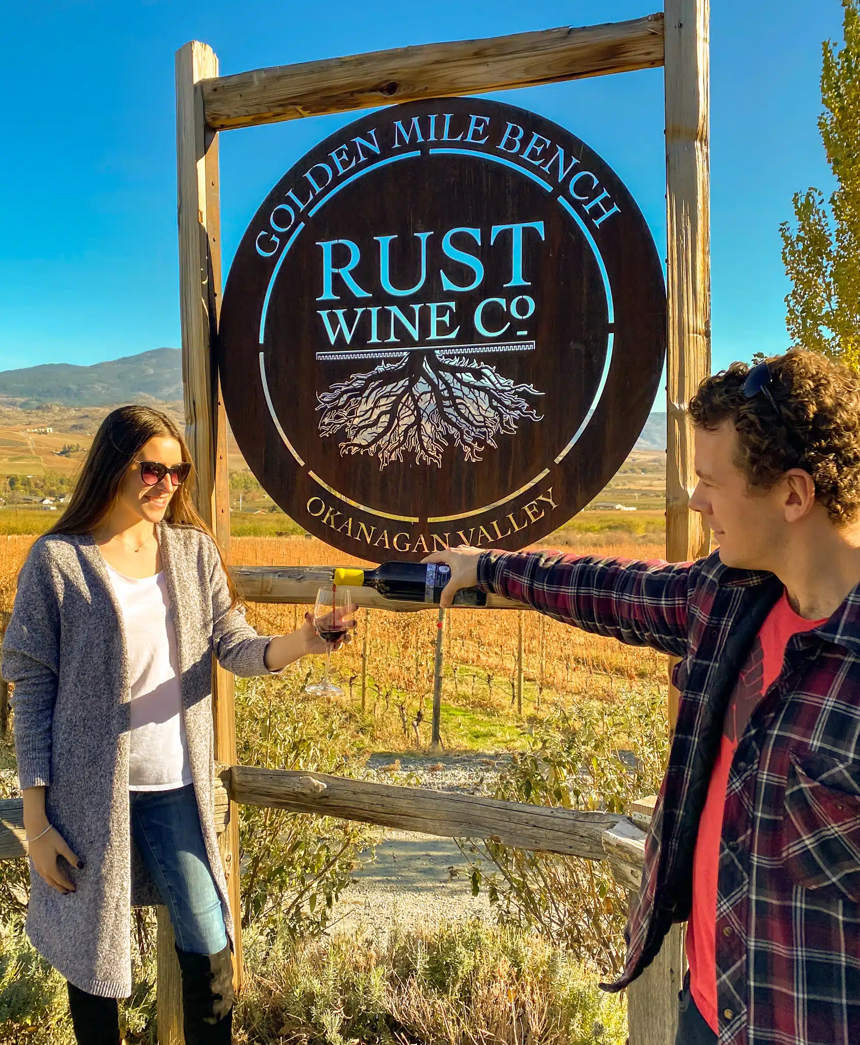 Wine tasting at Rust Wines, Osoyoos, British Columbia