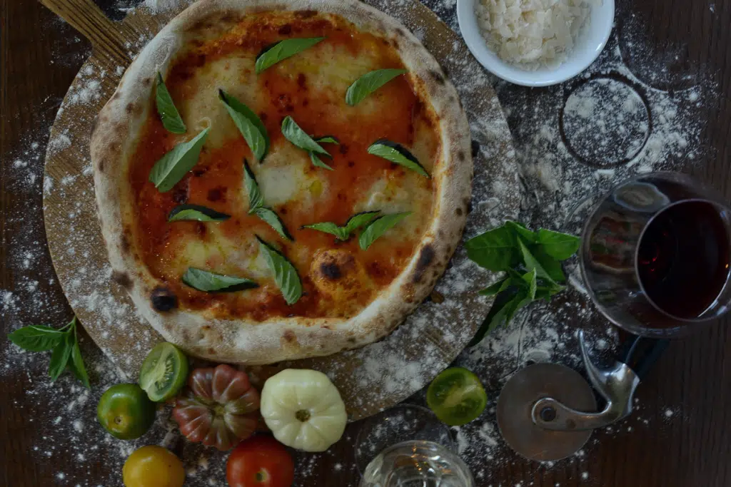 Classic Neapolitan style pizza, Kelowna, B.C.