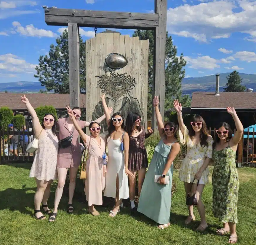 Bachelorette wine tour at the Hatch Wines in West Kelowna