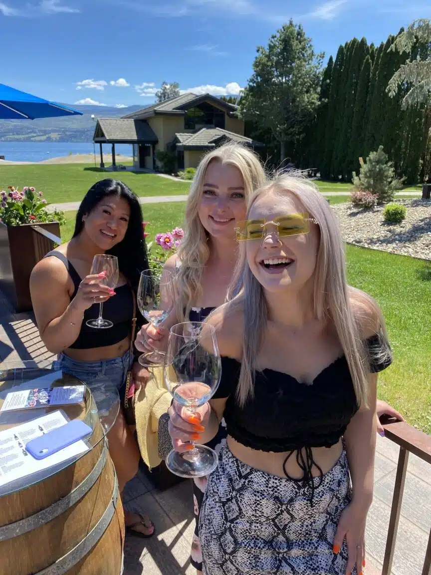 Laughs all around at Frind Estate Winery in West Kelowna