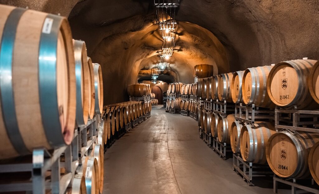 Wine cave in Kelowna, British Columbia